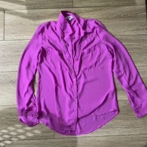 Express Button Down Top. Med. EUC